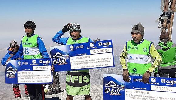 Deportista peruano sube al volcán Misti en 4 horas