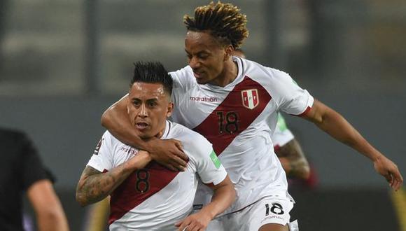 Christian Cueva y André Carrillo se ganaron un lugar en el XI ideal de la jornada de la liga saudí. (Foto: AFP)