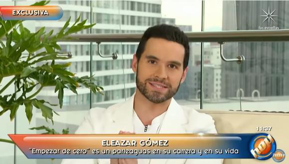Eleazar Gómez dio una entrevista al programa "Hoy" de México. (Foto: Captura Televisa)