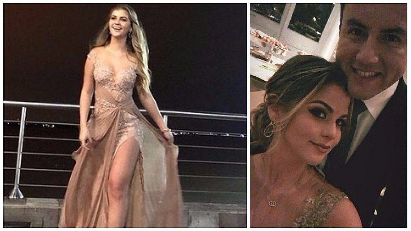 Brunella Horna y el atrevido vestido que lució en boda de Luciana León (VIDEO)