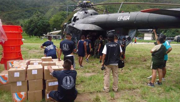 Llevan 4 toneladas de ayuda humanitaria para afectados del Codo de Pozuzo