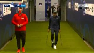 La imagen de Kylian Mbappé en muletas que preocupa a todos en PSG (VIDEO)