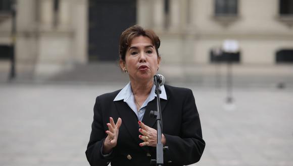 Elvia Barrios rechazó propuesta legislativa para cambiar nombre del MIMP por el de Ministerio de la Familia. (Foto: GEC)