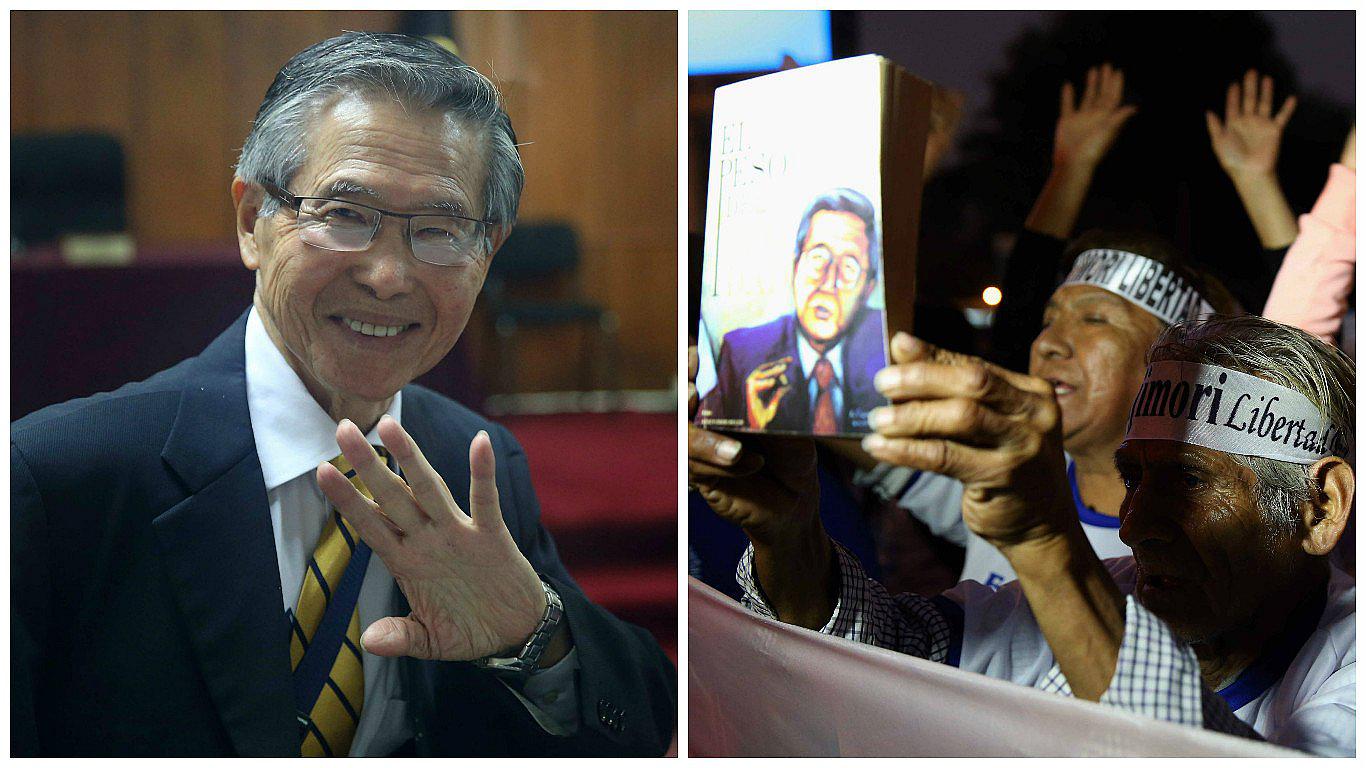 Alberto Fujimori: Simpatizantes marchan por su libertad y expresidente les agradece 