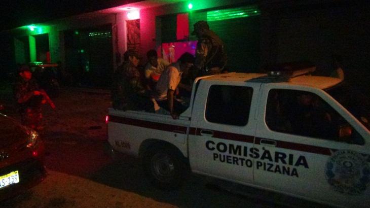 Policías de Puerto Pizana realizan operativos