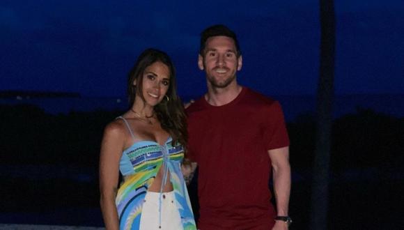 Lionel Messi y Antonella Roccuzzo de vacaciones en Miami. (Foto: @antonelaroccuzzo).