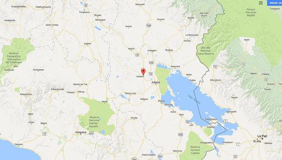 Puno: sismo de 4.6 grados se registro hoy en la provincia de Lampa 