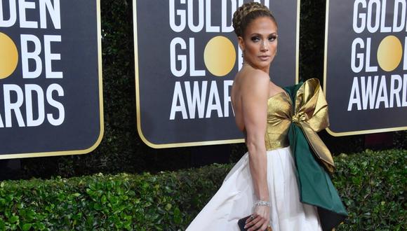 Globos de Oro: Jennifer Lopez se roba las miradas de todos en su paso por la alfombra roja (Foto: AFP)