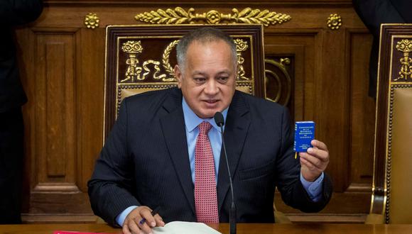 En la imagen, Diosdado Cabello, jefe de la Asamblea Nacional Constituyente (ANC) de Venezuela. (EFE/Miguel Gutiérrez).