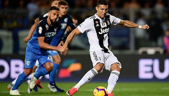 Con doblete de Cristiano Ronaldo, Juventus vence al Empoli