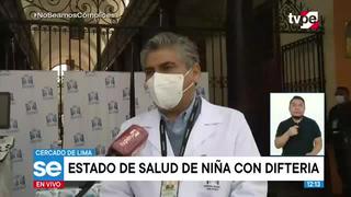 Salud de la menor con difteria: “No hay complicaciones a la fecha” (VIDEO)