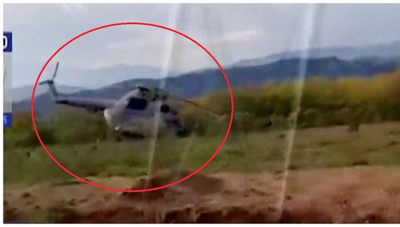Amazonas: Helicóptero de la Fuerza Aérea realizó aterrizaje de emergencia (VIDEO)