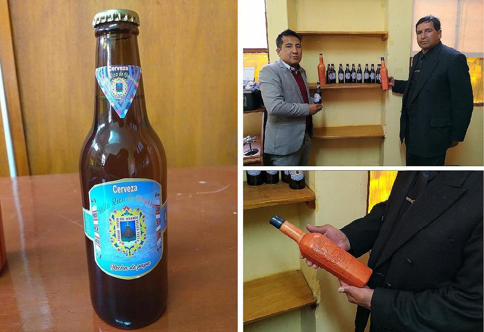 Licor de Ayrampo y cerveza de papa hechos en Huancavelica