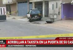 Los Olivos: atacan a balazos a taxista cuando arreglaba su vehículo frente a su casa