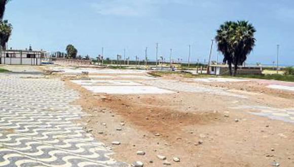 El Malecón Miranda, en total abandono