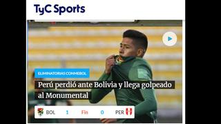 Selección peruana perdió ante Bolivia y así informó el mundo (FOTOS)