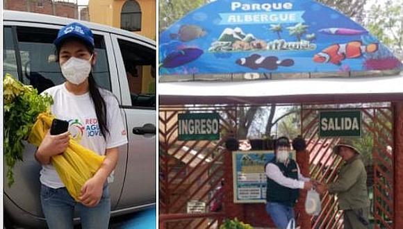 Jóvenes voluntarios de la ANA llevan ayuda a zoológico Zoo Mundo en Arequipa