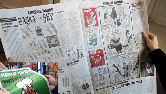 Charlie Hebdo: Diario turco desafía amenazas contra publicación de portada de semanario francés (VIDEO)