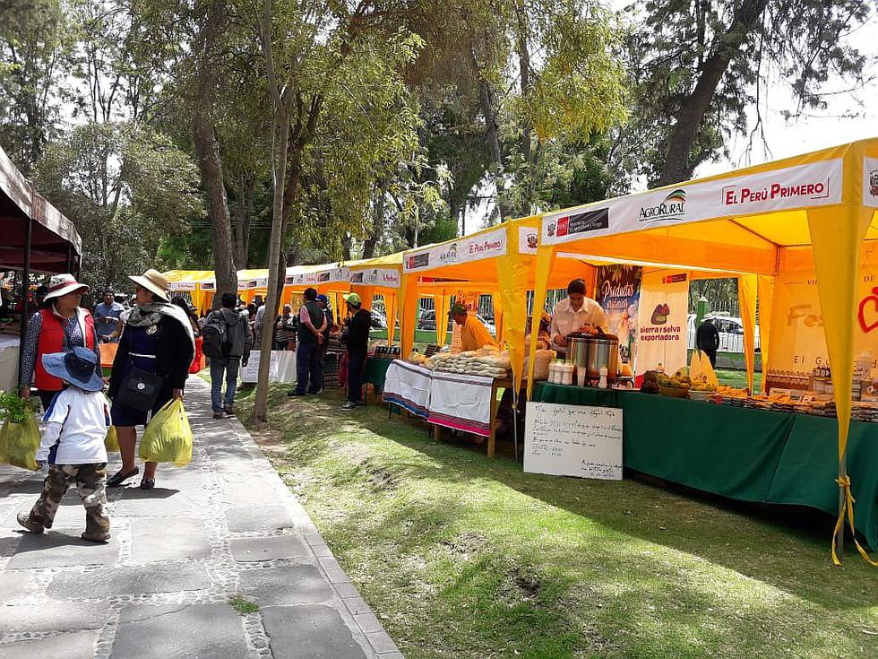 Venden productos orgánicos en parque Selva Alegre por Dia Mundial de la Alimentación