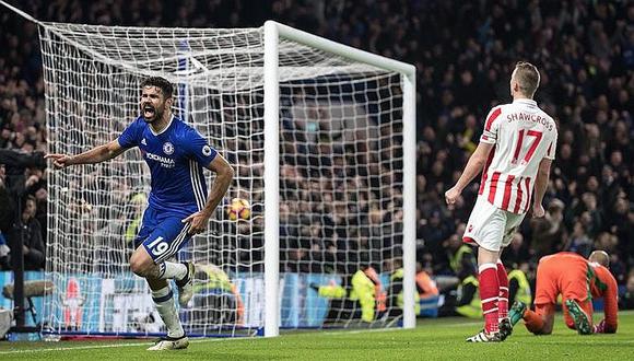 Premier League: ​El Chelsea sigue imparable tras vencer 4-2 al Stoke City (VIDEO)
