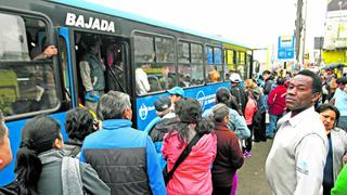 Corredor Azul: Registran asaltos y robos en las filas de pasajeros