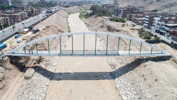 La construcción del puente del Malecón Checa demanda una inversión de más de 10 millones de soles. (Municipalidad de Lima)