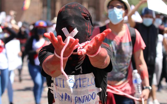 Marcha Cusco día domingo. Fotos: Juan Sequeiros