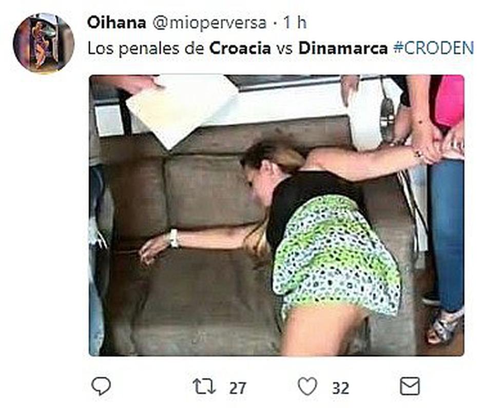 Discreto partido entre Croacia y Dinamarca generó divertidos memes en las redes sociales