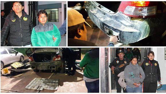 Cusco: Llevaban 50 kilos de droga en parachoques de auto