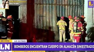 Reportan la muerte de una persona durante incendio en almacén de San Martín de Porres 