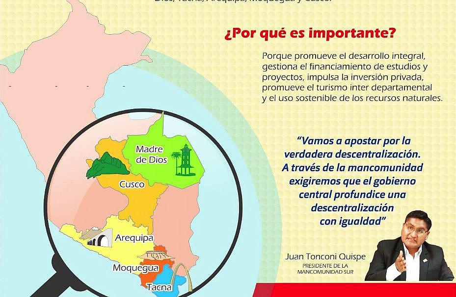 Mancomunidad del Sur sin la presencia de Puno, ¿por qué?