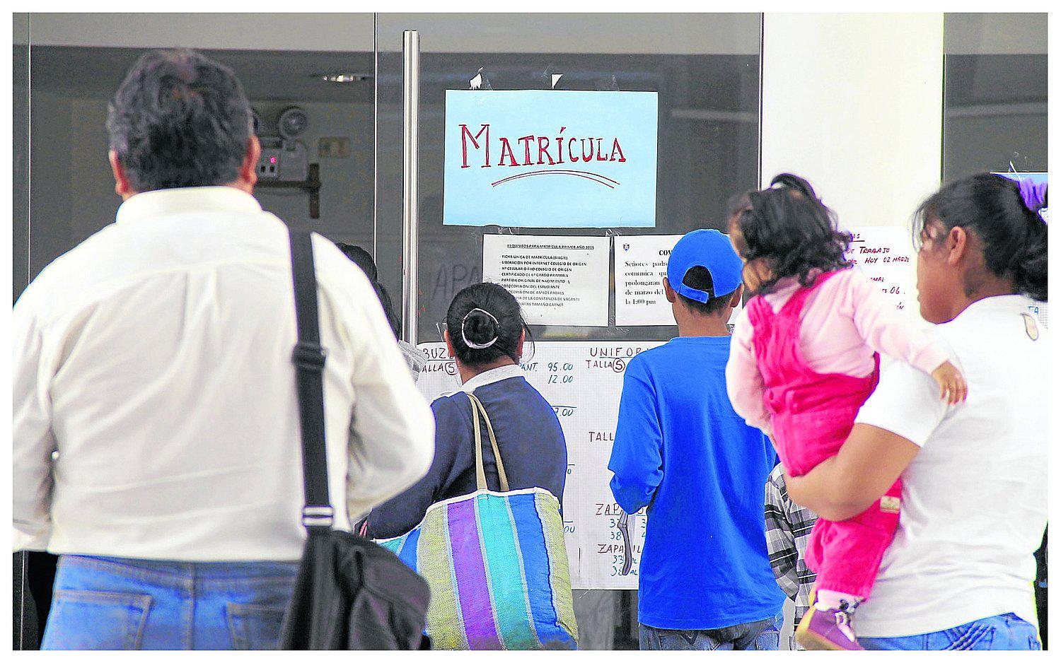 ​Si demanda de matrícula supera las vacantes a priorizar la zonificación