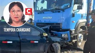 Piura: Una mujer muere en choque entre un camión y un automóvil en la Panamericana Norte