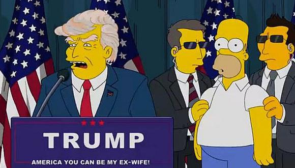 Los Simpson predijeron triunfo de Donald Trump y cómo será el fin de su mandato (VIDEO)