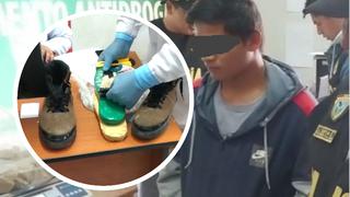 Hombre llevaba droga escondida en las plantillas de sus zapatos en Cusco (VIDEO)