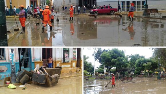 Distritos de Castilla y Piura quedaron totalmente inundados (FOTOS Y VIDEO)