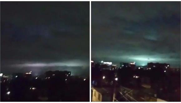 Terremoto en México: Extrañas luces iluminaron el cielo durante el fuerte sismo (VIDEO)