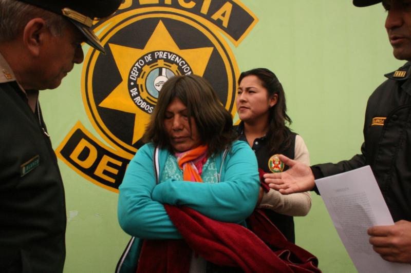 Temible 'reducidora' fue capturada por la PNP 