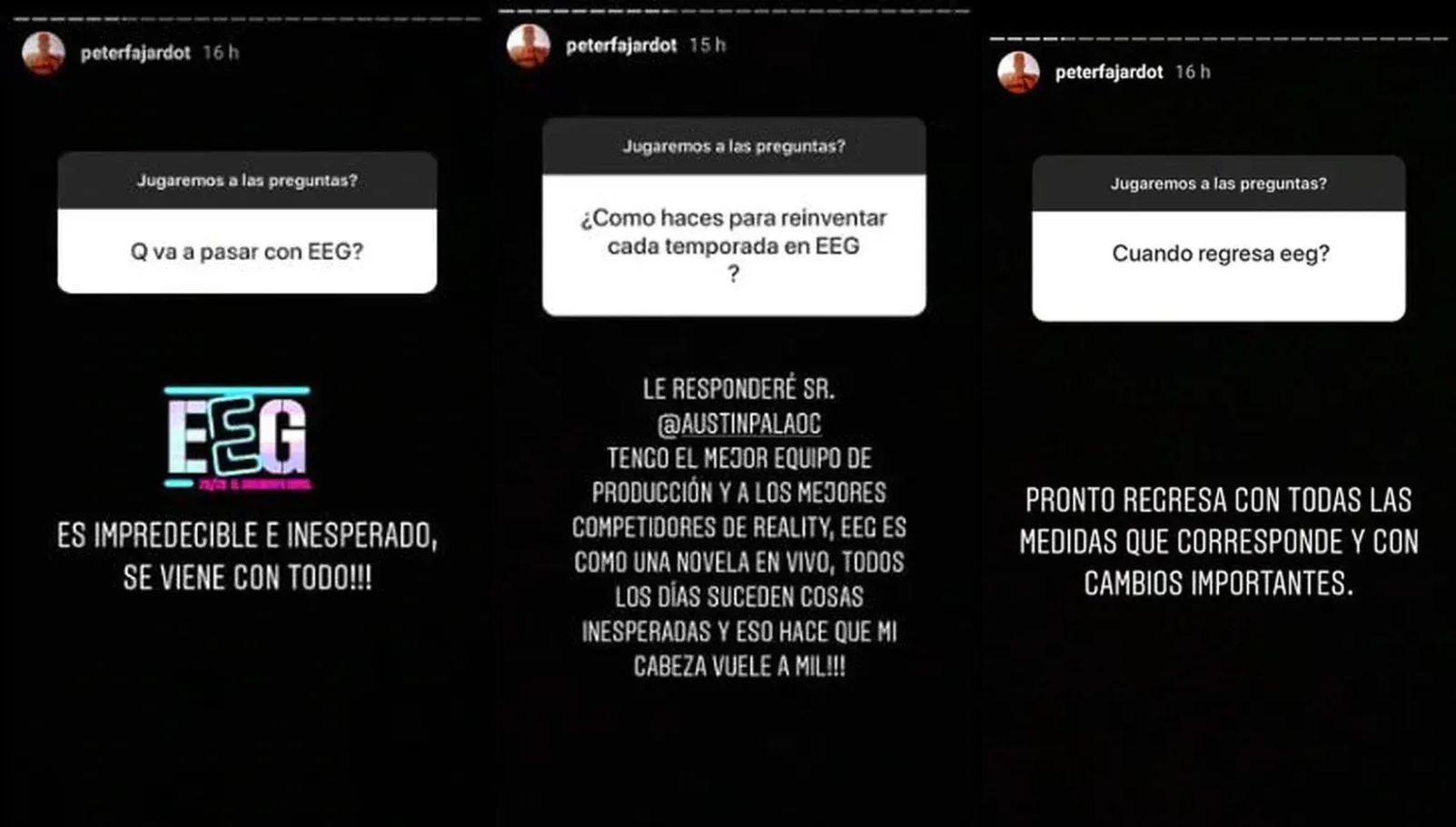 Peter Fajardo anuncia el regreso de “Esto es guerra” con todas las medidas correspondientes. (Foto: Captura de video)