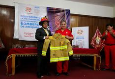 Entregan equipos valorizados en S/ 300 mil a bomberos de Arequipa