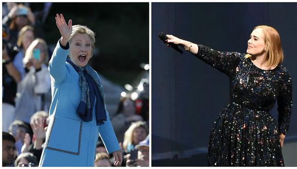 Hillary Clinton recibe el respaldo de Adele en un concierto en Miami (VIDEO)