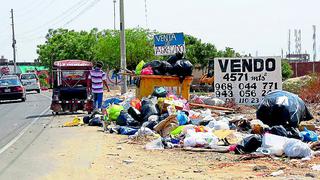Cúmulos de basura inundan Sullana
