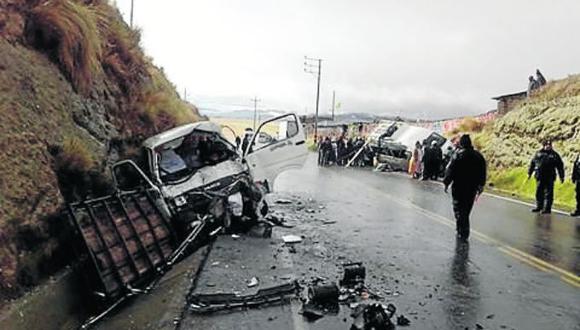 Accidente en carretera Arequipa - Puno deja 18 heridos