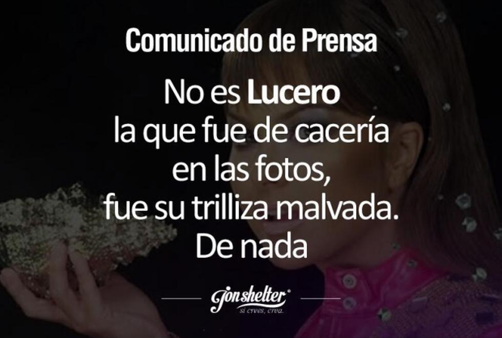 Con memes critican a Lucero por tomarse fotos con un animal cazado