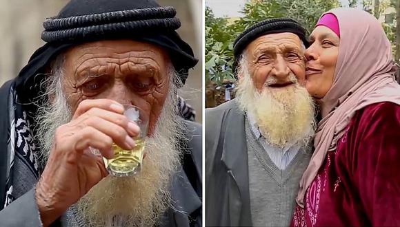 Libanés de 125 años reveló el secreto de su larga vida: beber té de quinua todos los días (VIDEO)