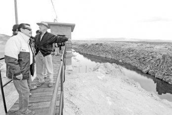 Alan García inaugura
 presa de Chalhuanca