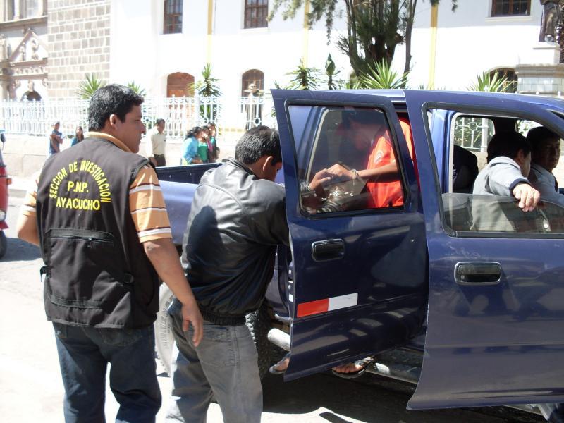 'Narcopolicías' fueron internados en penal de Ayacucho