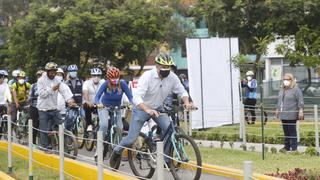 Entregan primera ciclovía en la Av. Los Jardines en San Juan de Lurigancho