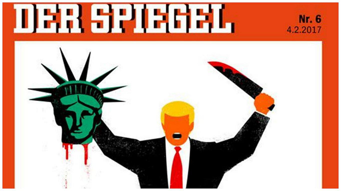 Polémica portada muestra a Trump decapitando a la Estatua de la Libertad