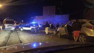 Tacna: Desmonte deja con policontusiones a dos conductores en choque vehicular